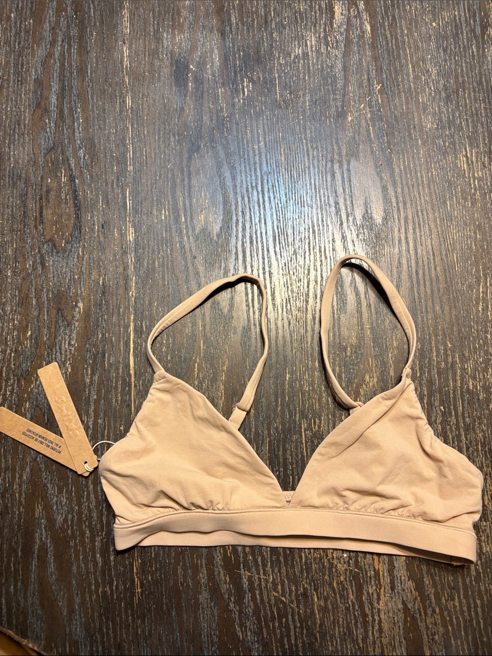 Skims fits everybody triangle clay small NWT Bralette